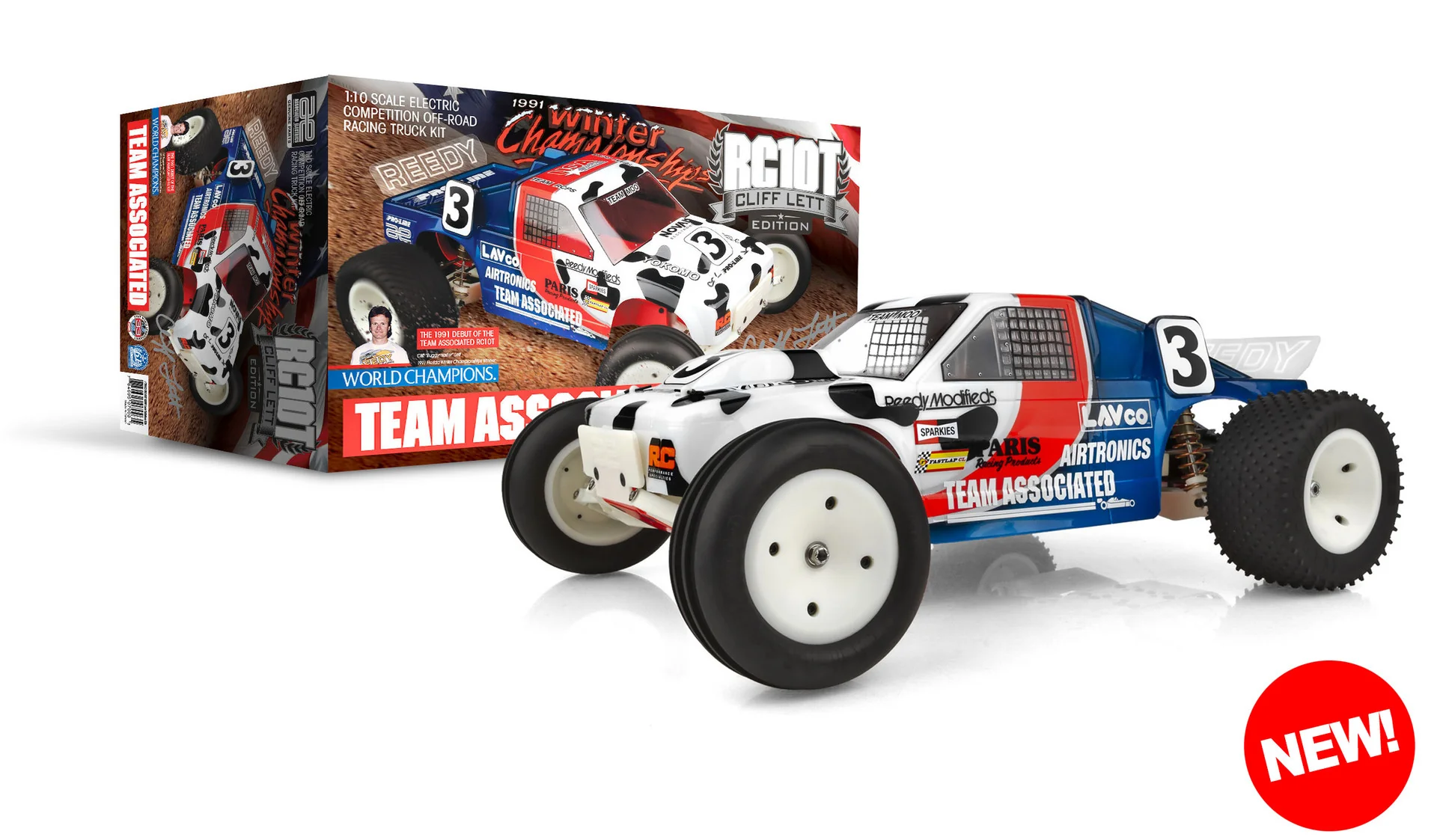 RC10T Cliff Lett Team Moo Edition Truck Kit Team Associated #7003