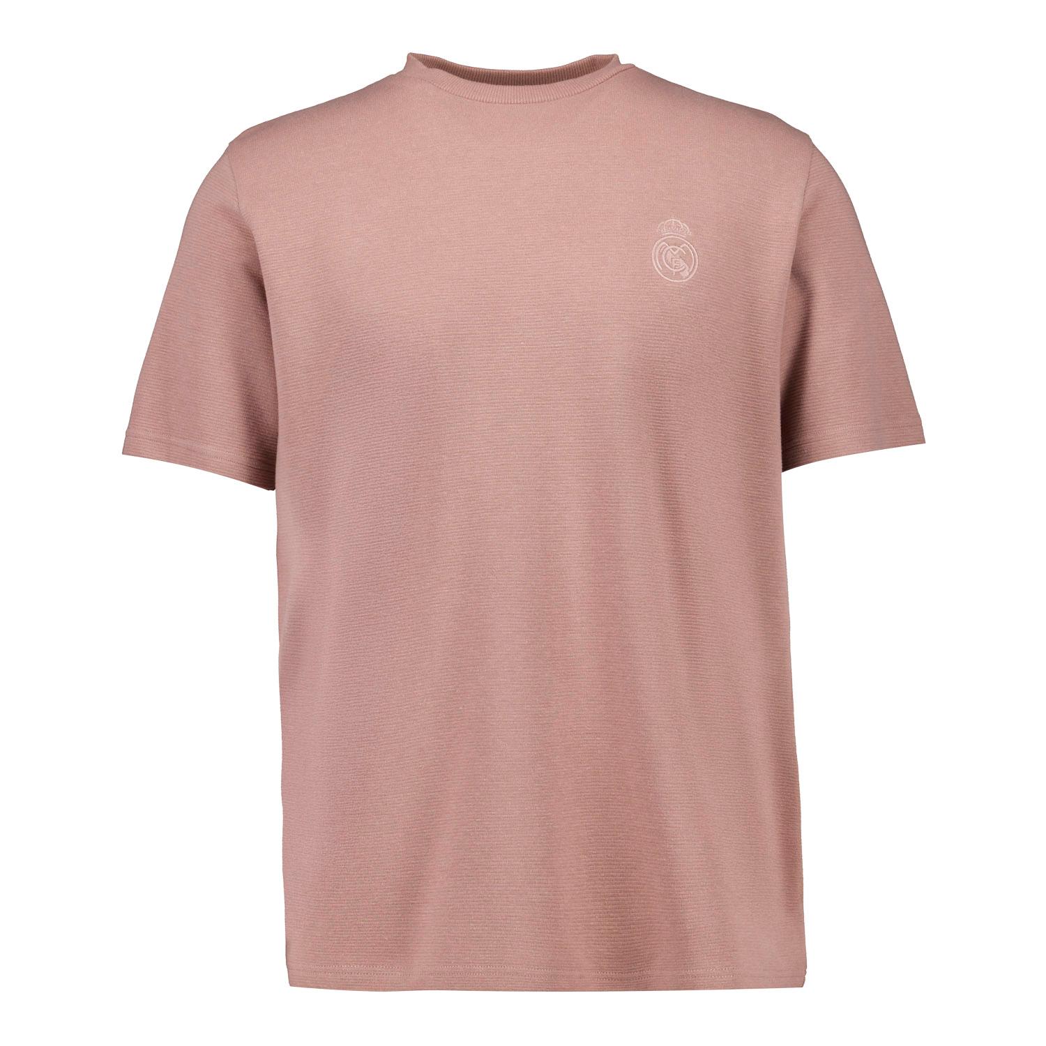 Mens Plum Noir Rib T-Shirt Dusky Pink