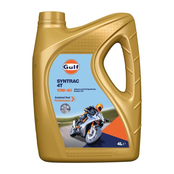 Gulf Syntrac 4T 10W40 4 LITERS Universal engine oilRef: Gulf0006 / Br00126