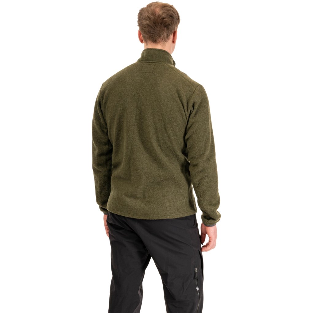 Bergans Rabot Merino Fleece Midlayer Jacket Men - dark olive green