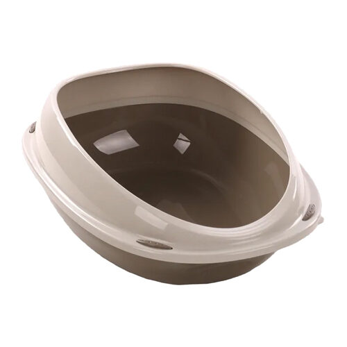 Flamingo Jota Cat Litter Tray - Taupe - S