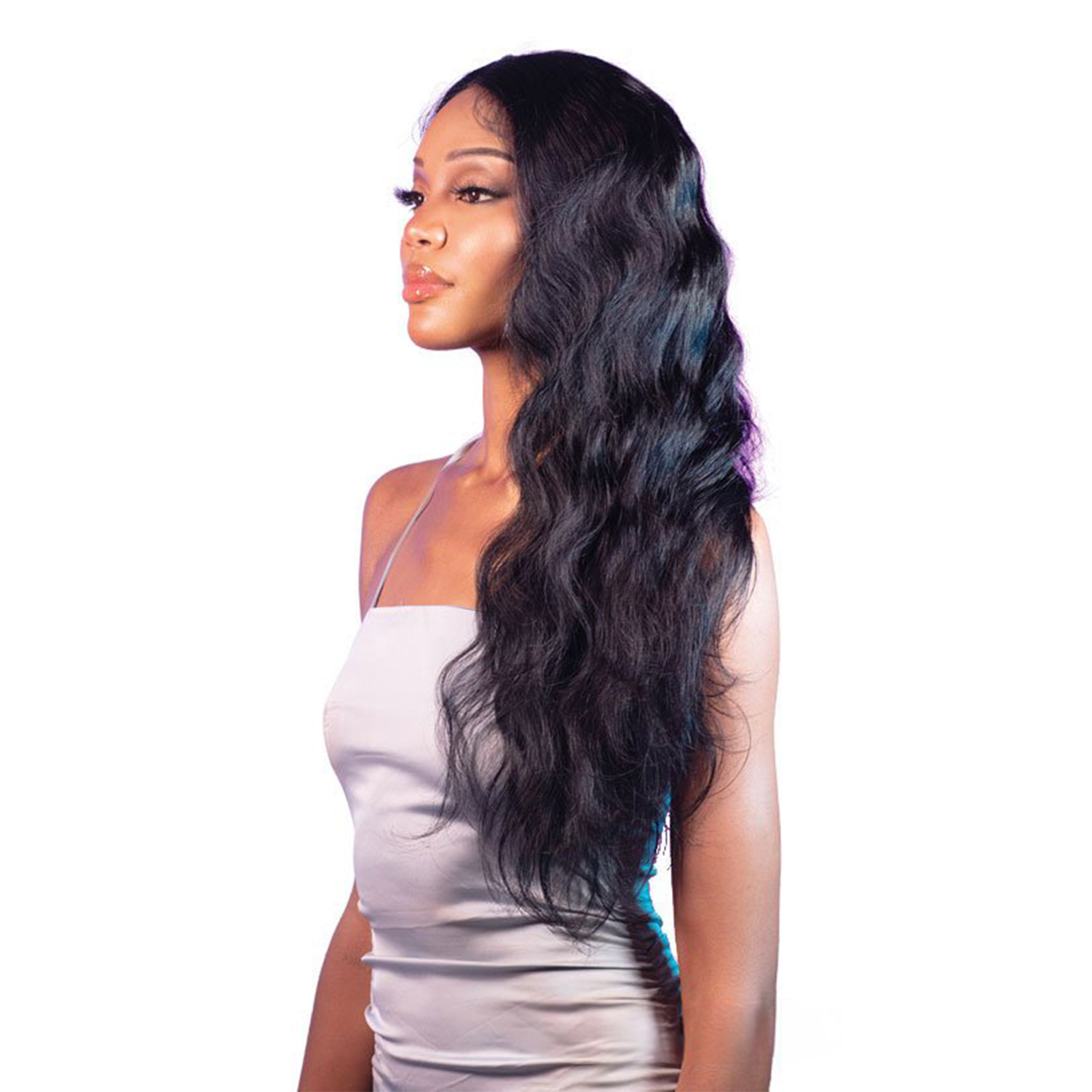 Shake-N-Go Virgin Remy Hair HD Lace Closure Glossy 2X6 Body Wave 12
