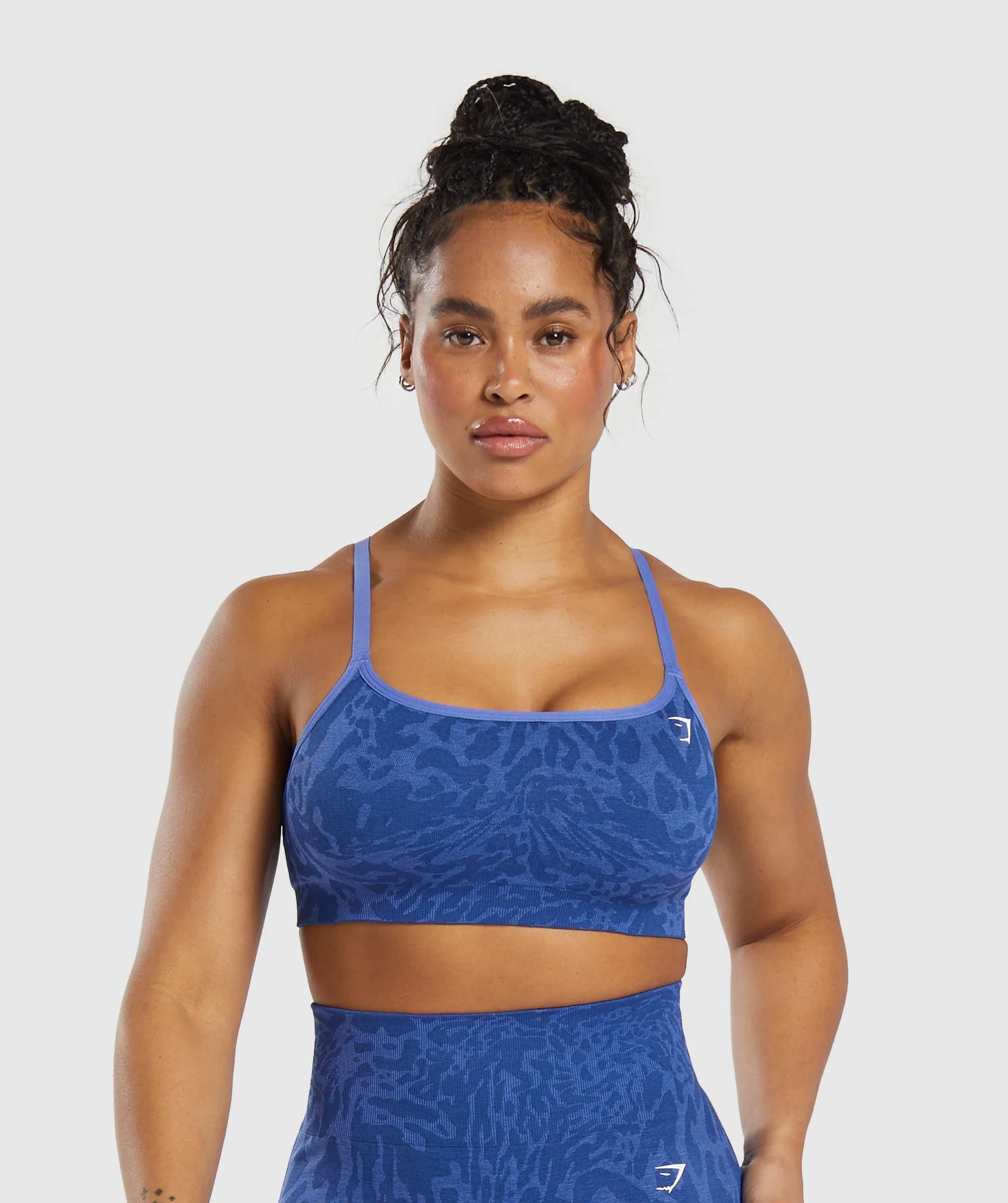 Adapt Safari Seamless Sports Bra Wave Blue/Iris Blue