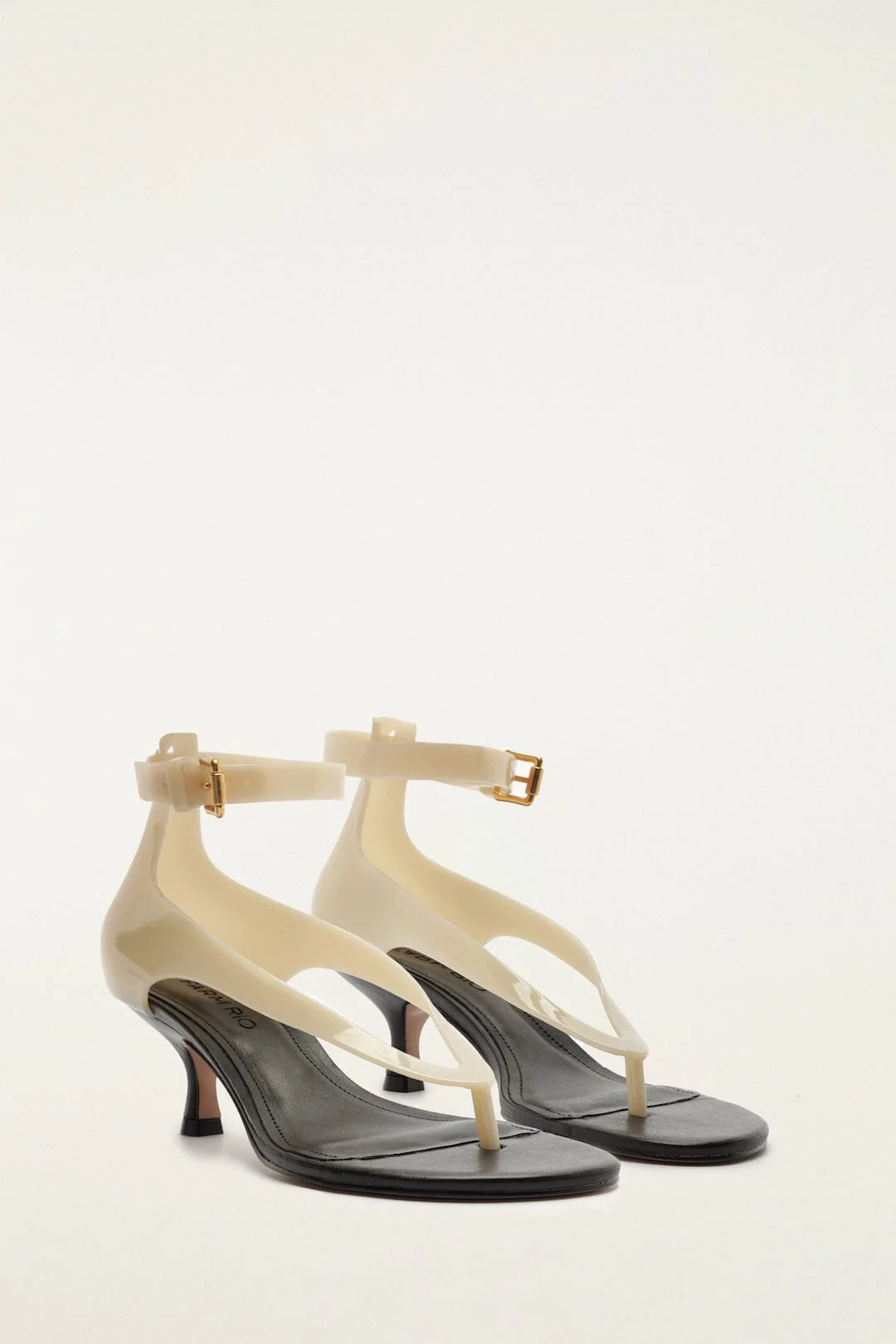Off-White Jelly Heeled Sandal