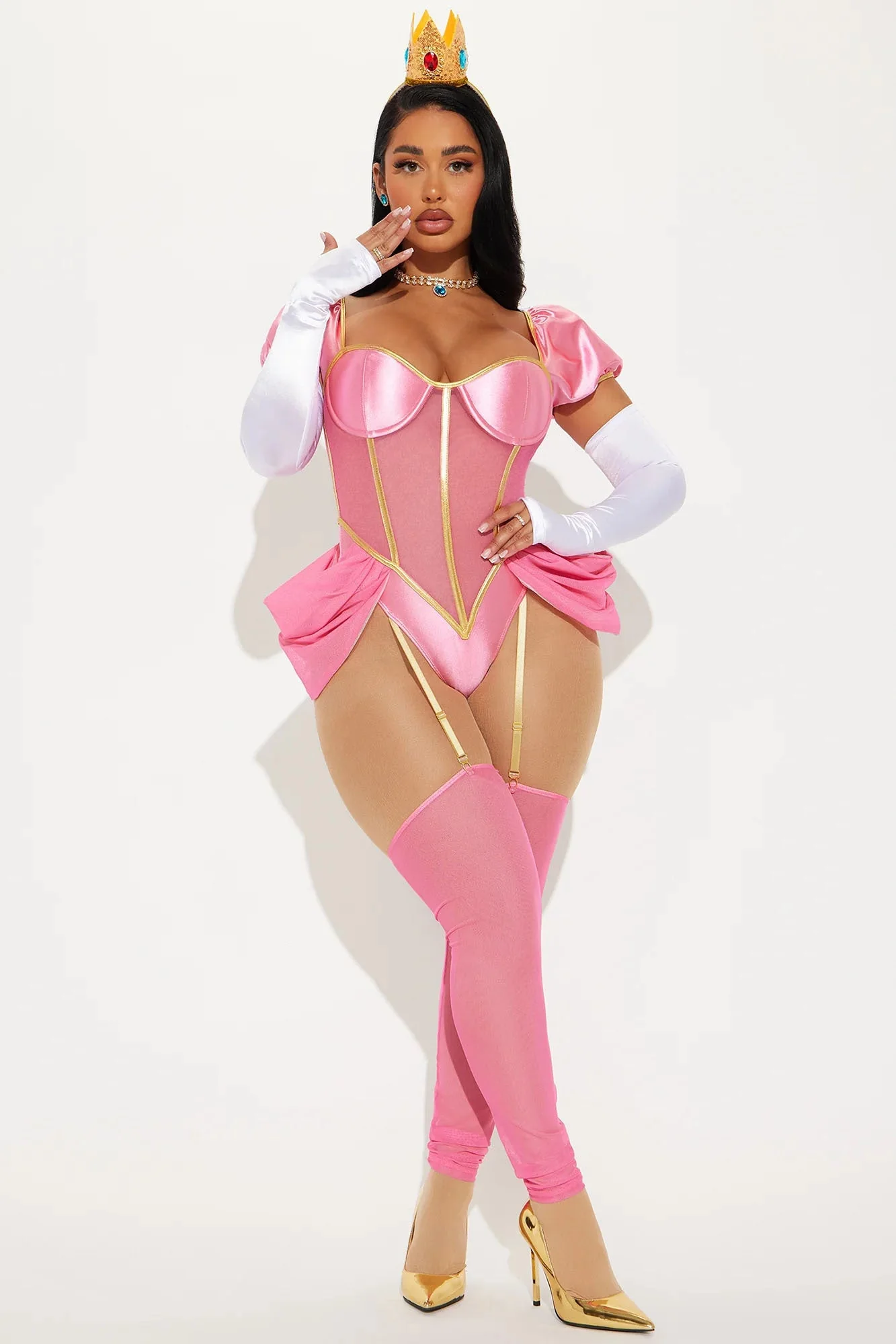 Video Game Princess 6 Piece Costume Set - Pink