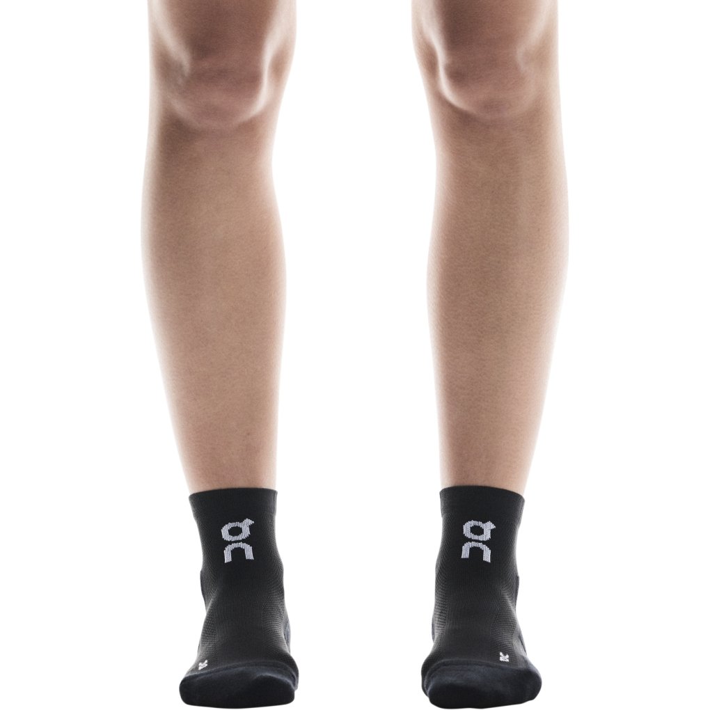 On Core Run Sock Mid 2-Pair Unisex - Black