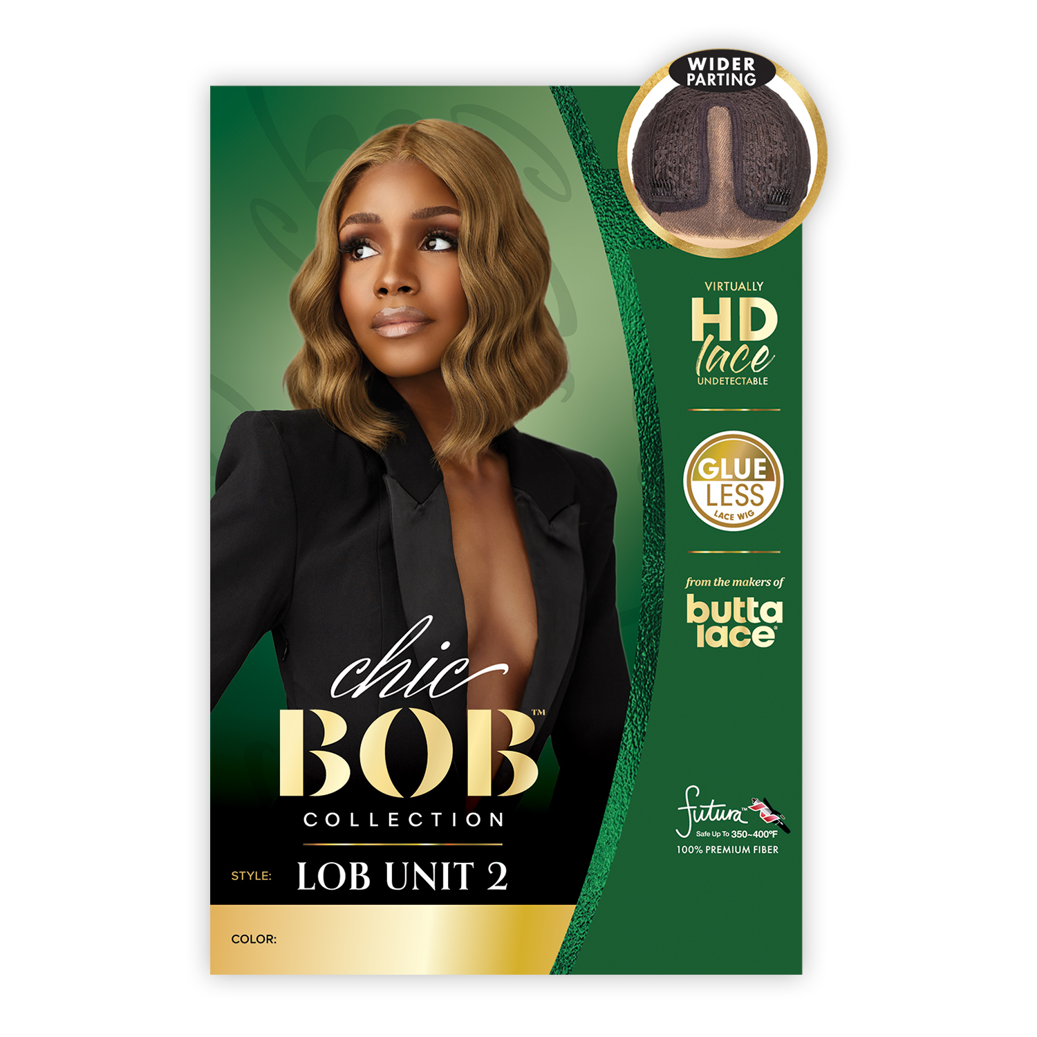 Sensationnel HD Lace Front Wig Butta Lace Glueless Chic Bob Lob Unit 2