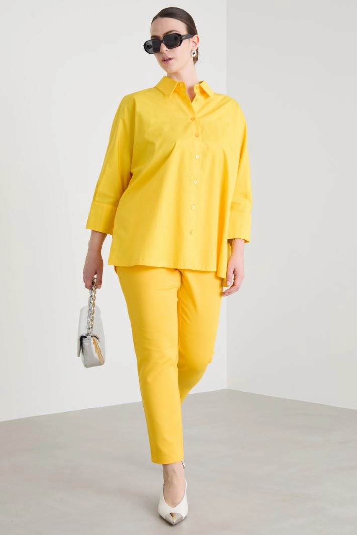 Kimono sleeve shirt - YELLOW