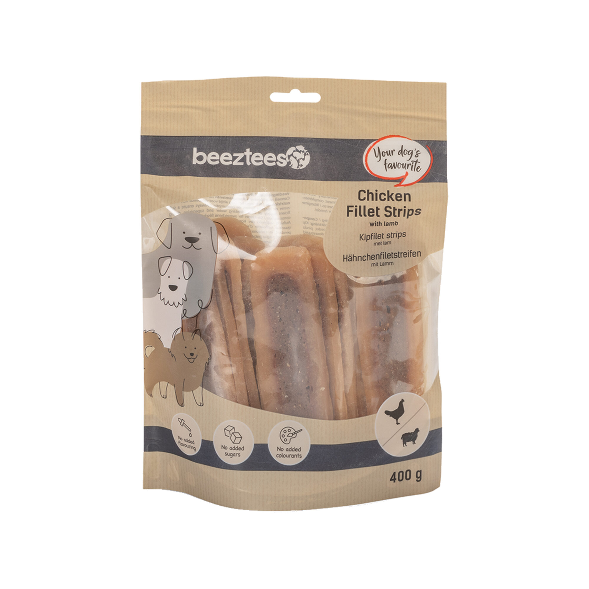 Beeztees Chicken Fillet Strips with Lamb - 400 g
