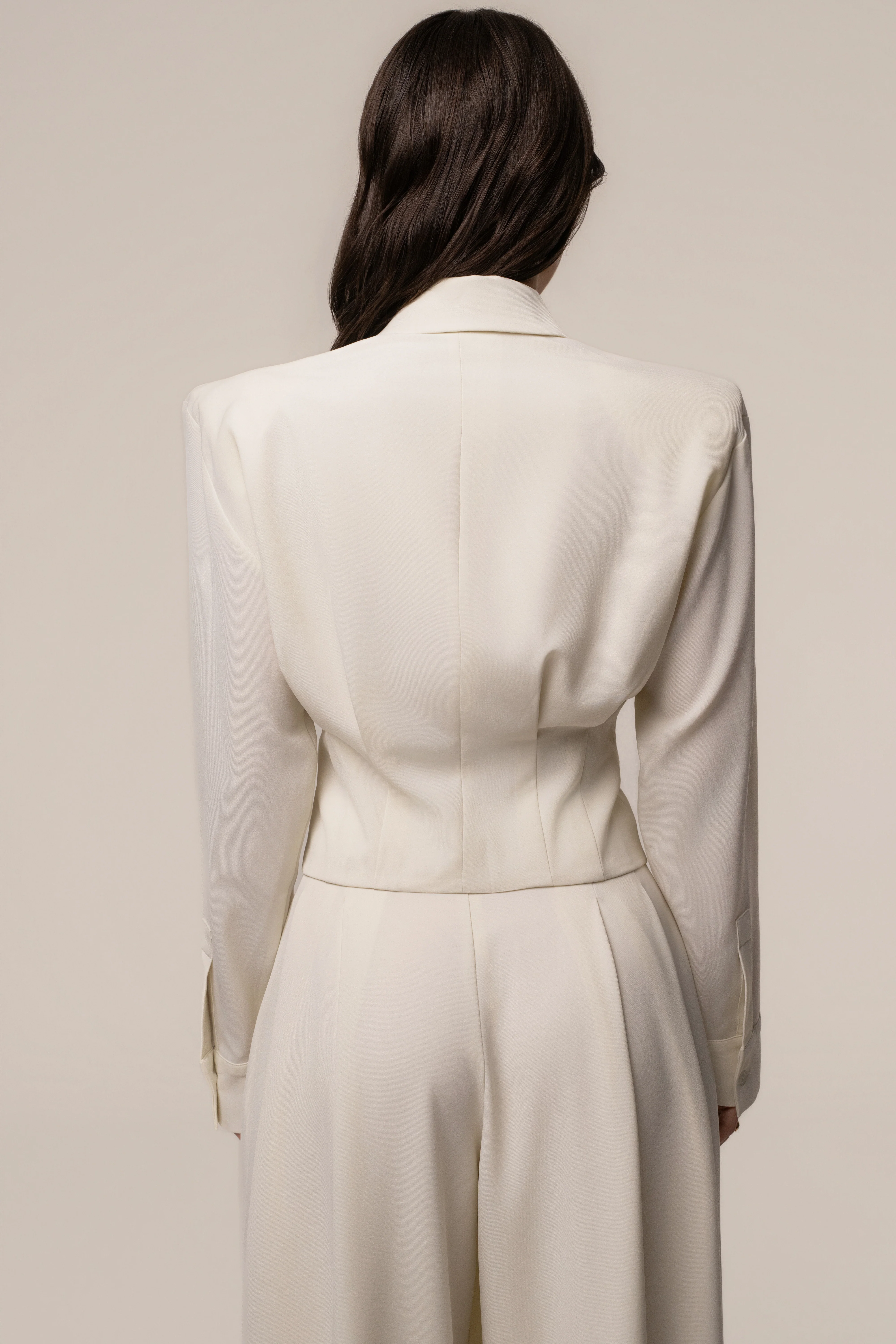 Cream Estate Wrap Top