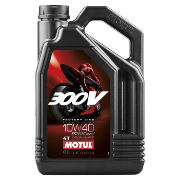 Huile moteur Motul 300V Road Racing 10W40 4L UniverselRef : MOT0011 / 104121