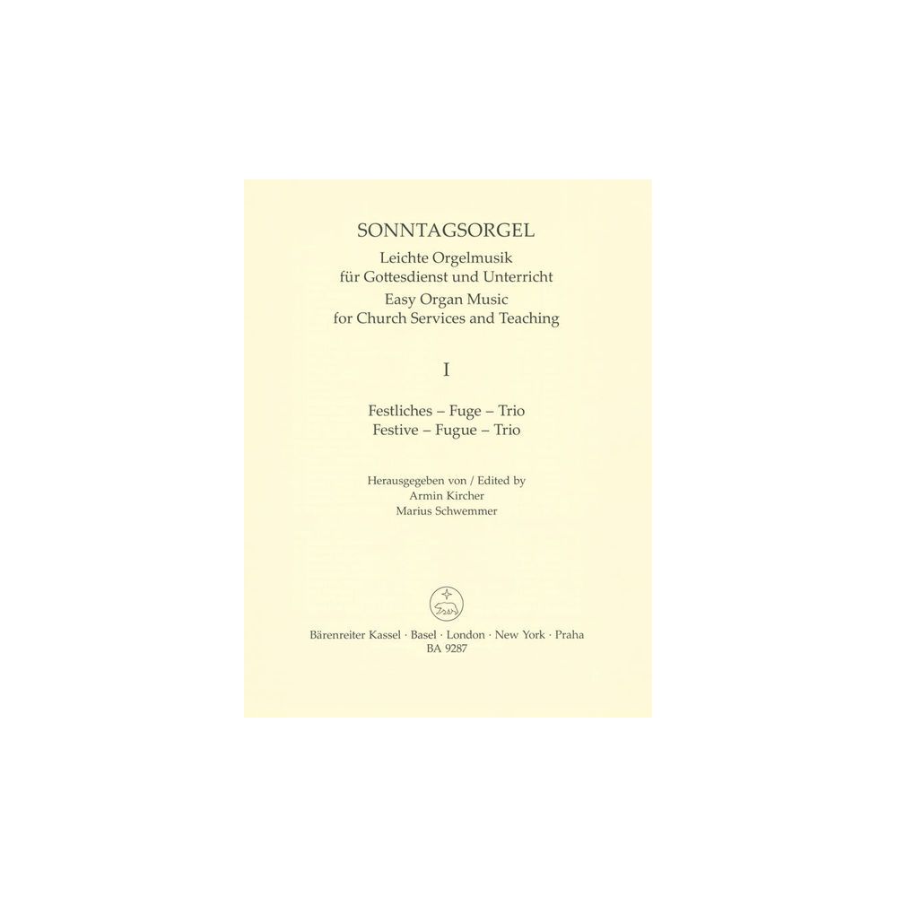 Bärenreiter Sonntagsorgel 1 – Thomann Ireland