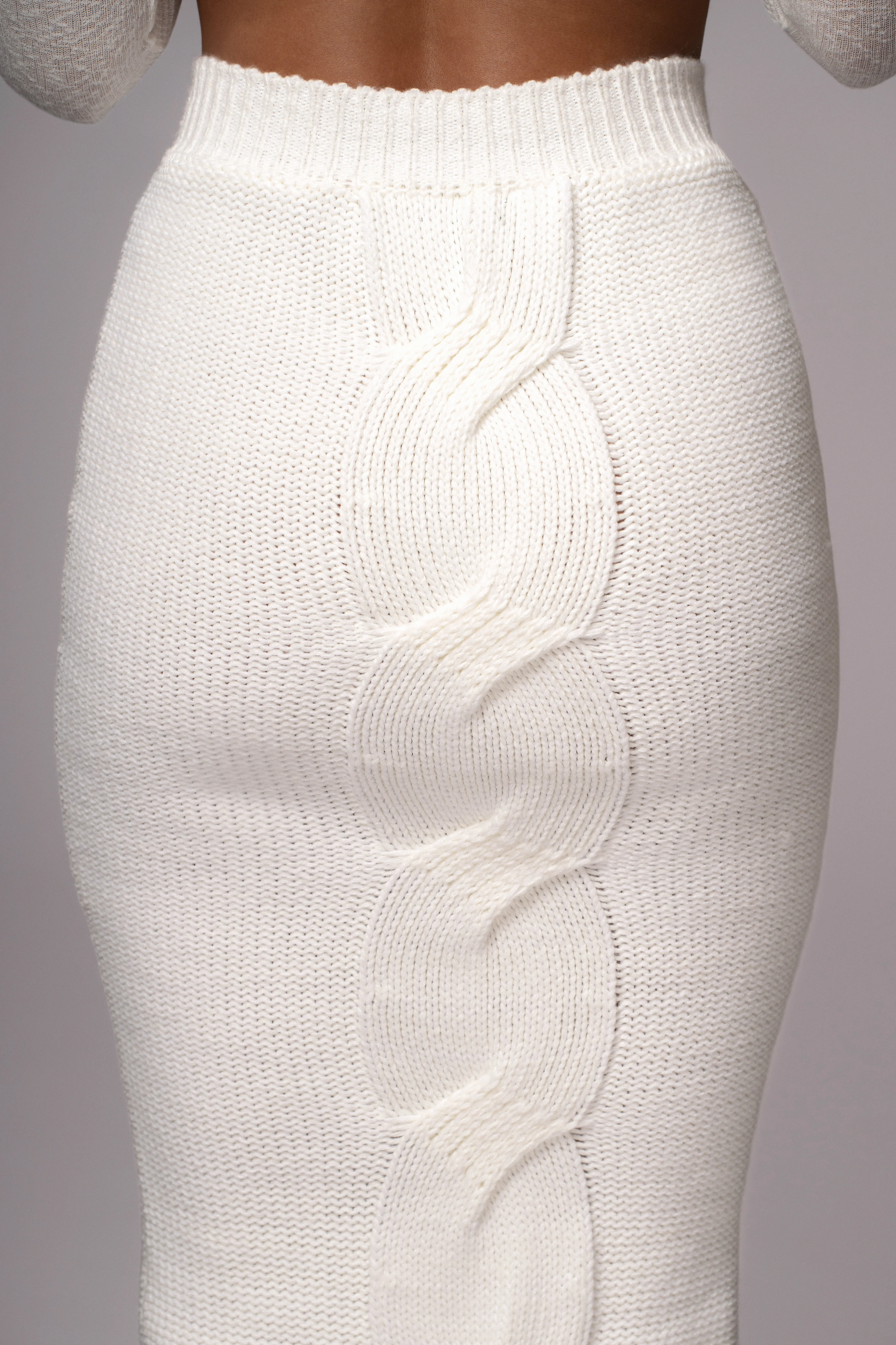 Milk Merine Knit Midi Skirt