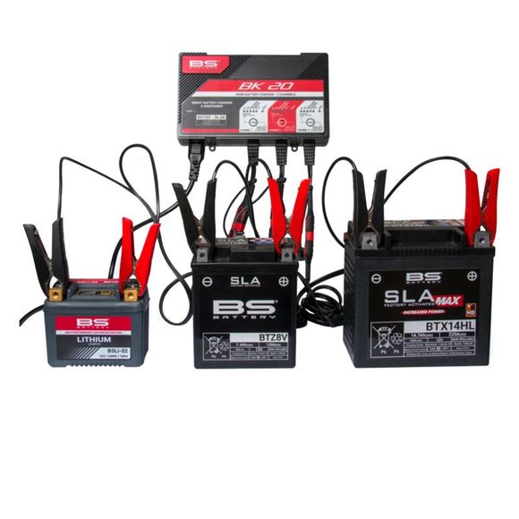 BS Battery BK20 Intelligent battery charger 6V/12V 3X2A (acid/lithium battery) UniversalRef: BSB0006 / 1105619