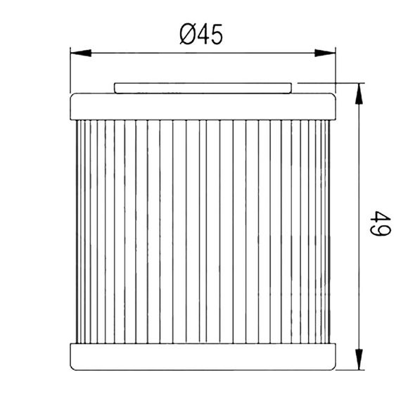 Filtre à huile HifloFiltro HF182 Type origineRef : HF0688 / 07120525