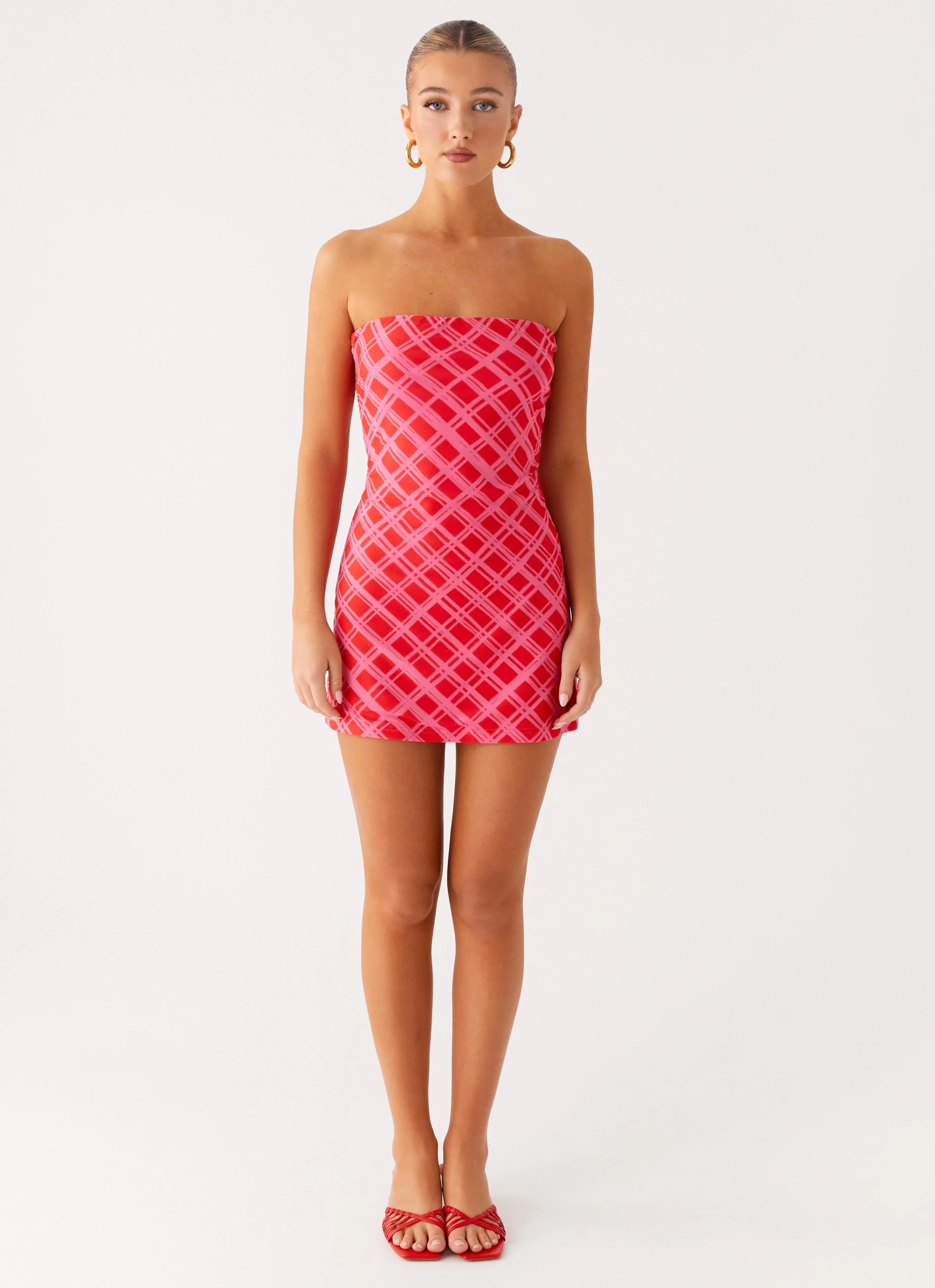 Hamilton Mini Dress - Pink Check