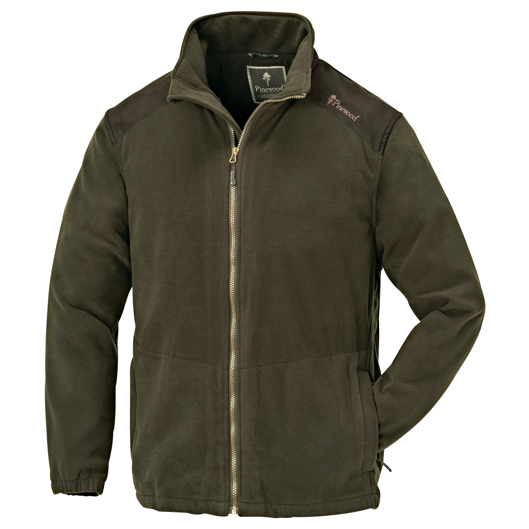 Pinewood Retriever Fleece Jacket Men (D.Olive\/Suede Brown)