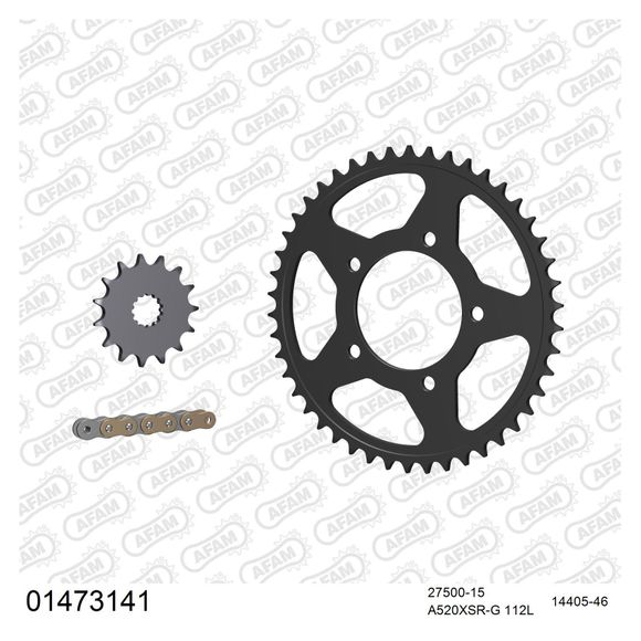 AFAM 520 Chain Kit Steel Type OriginalRef: 01473141 / KIT109801