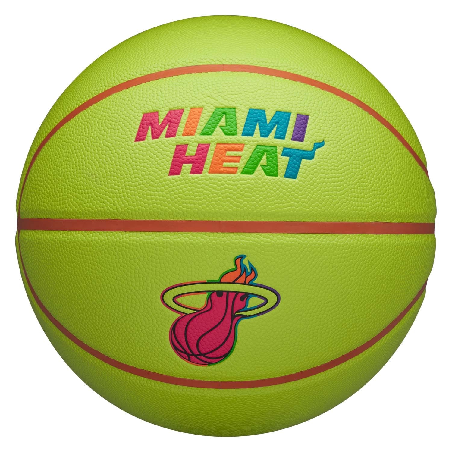 Miami Heat Neon Pop NBA Basketball (Size 7)