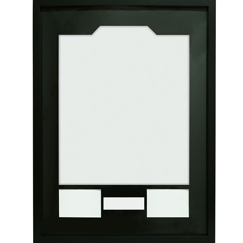 Shirt Collector Frame with Apertures Black (60x80cm)