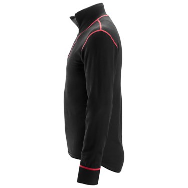 Half Zip Wool Long Sleeve Shirt