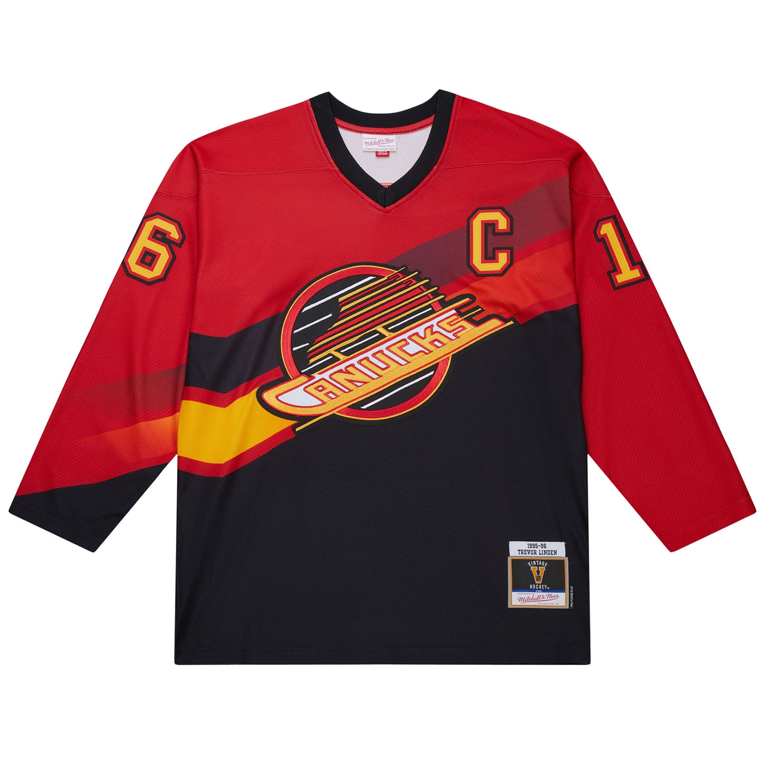 Trevor Linden #16 Vancouver Canucks 1995-96 Premium Power Play NHL Jersey Red