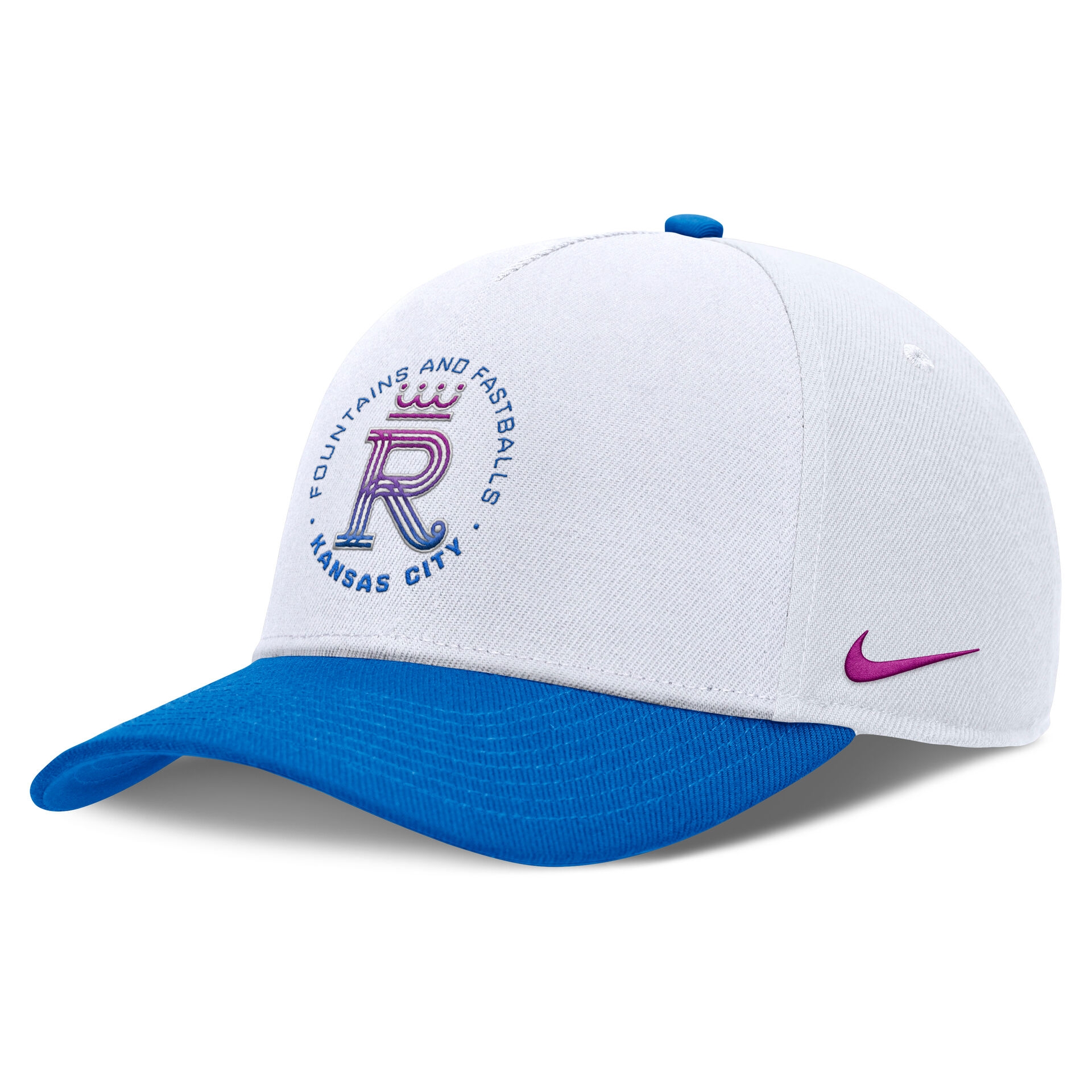 Kansas City Royals City Connect Rise Adjustable MLB Cap White