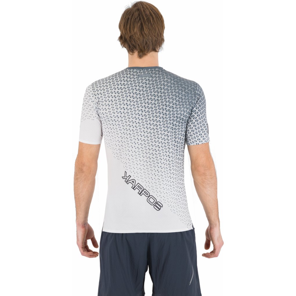 Karpos Lavaredo Ultra Running Jersey Men - bright white/woodl.gray/vulcan