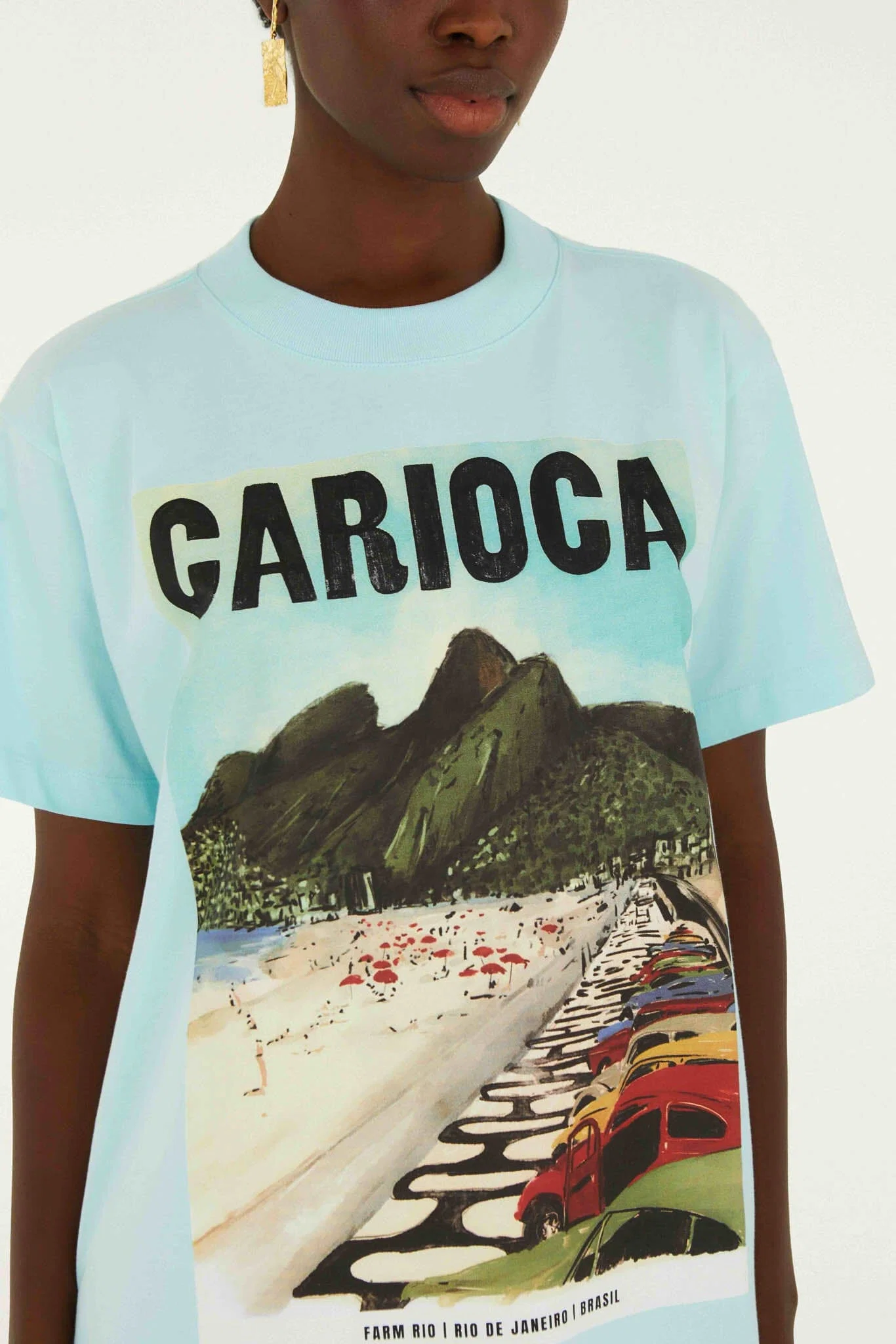 Dois Irmaos Landscape Carioca  Relaxed T-Shirt
