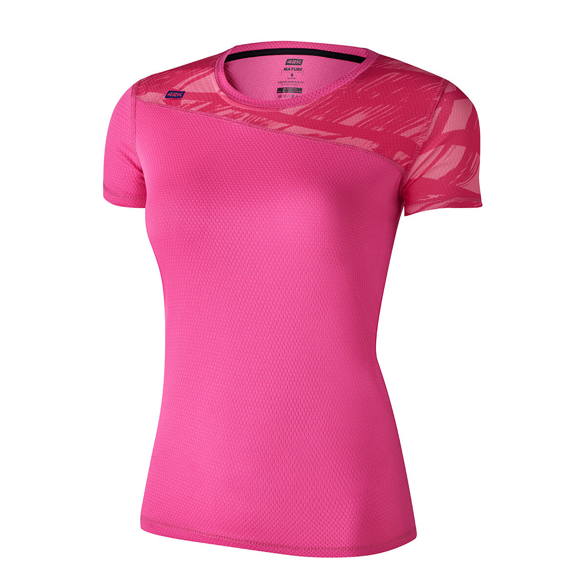 T-shirt running Woman 42K NATURE Pink PINK