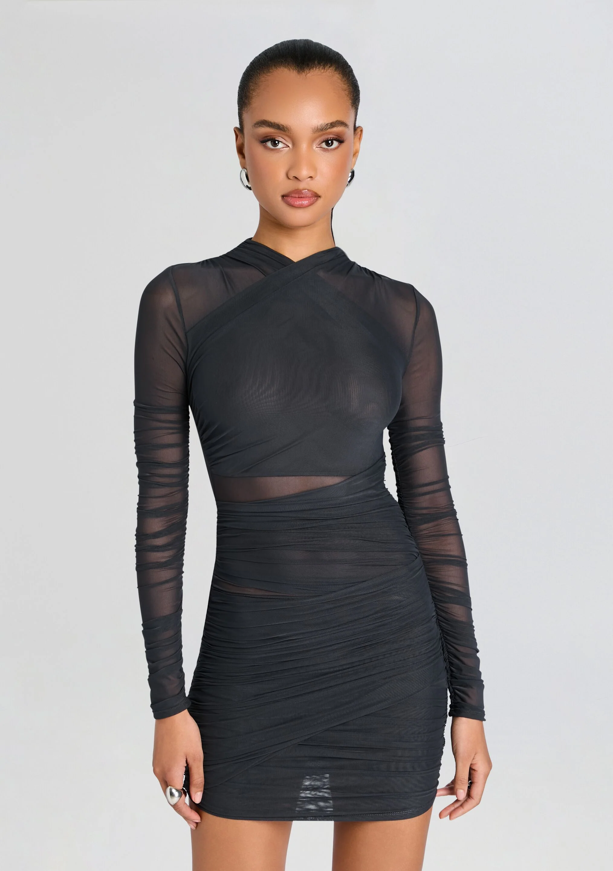 Moxey Ruched Mini Dress