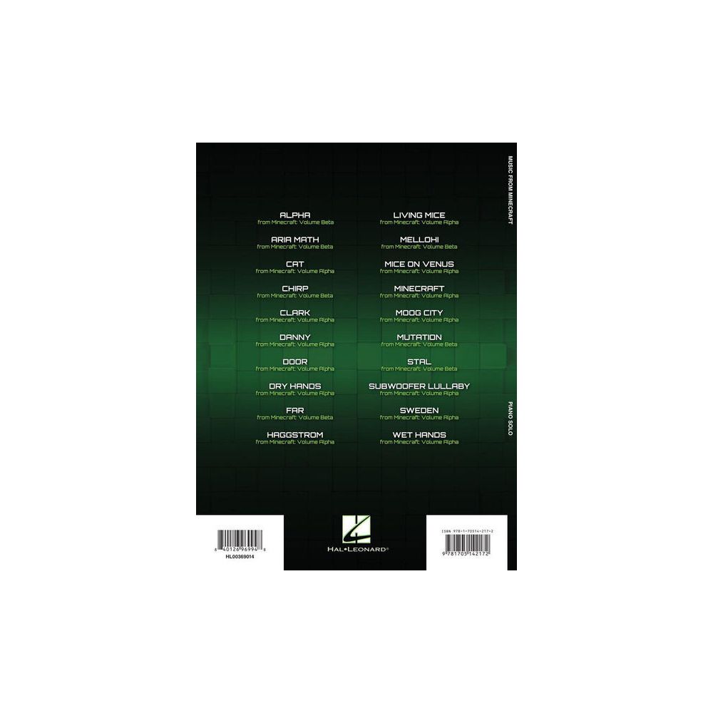 Hal Leonard Music From Minecraft Piano – Thomann Ireland