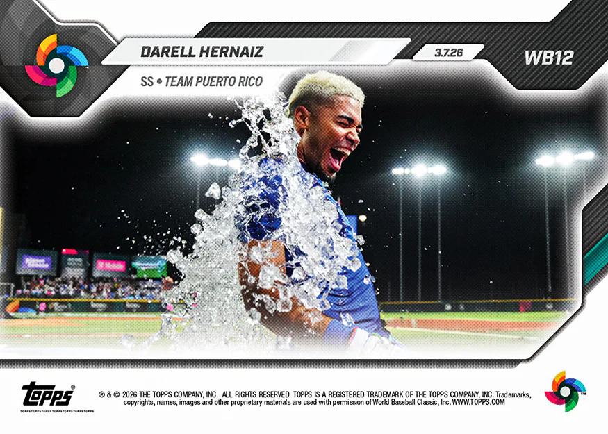 Darell Hernaiz - 2026 World Baseball Classic Topps NOW® - Card 12