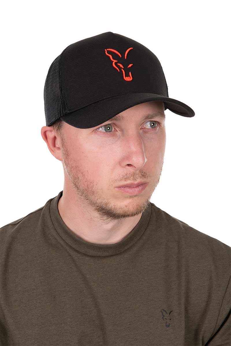Fox Collection Trucker Cap - Black/Orange