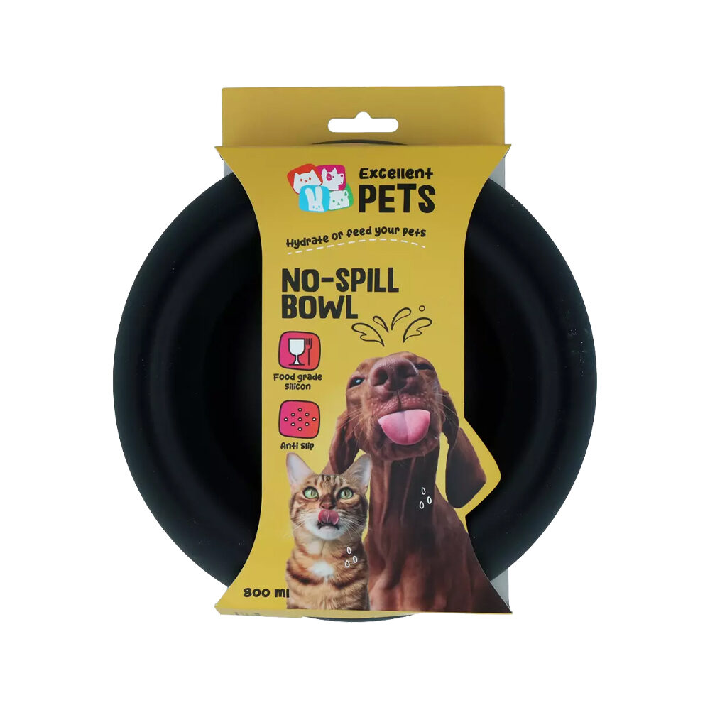 Excellent Pets No-Spill Bowl - Anthracite