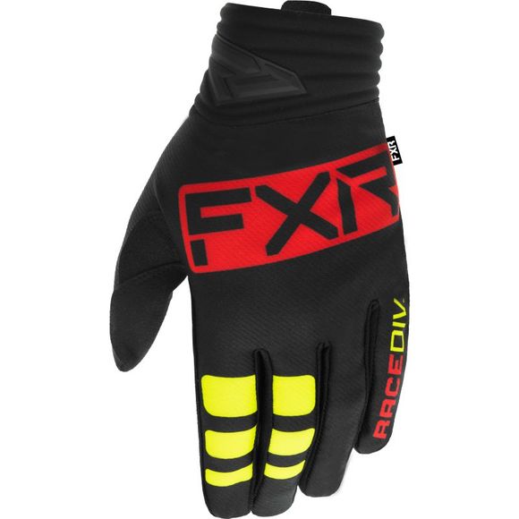 FXR PRIME BLACK/NUKE RED 2022 cross gloves - Black / RedRef: FXR0237