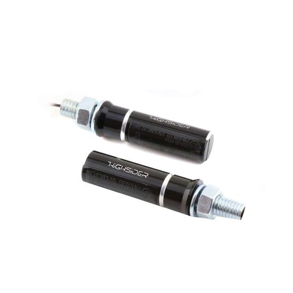 Clignotant Highsider CONERO AVEC FEU ARRIERE INTEGRE LED (La paire) Universel - NoirRef : HGI0002 / 254-033