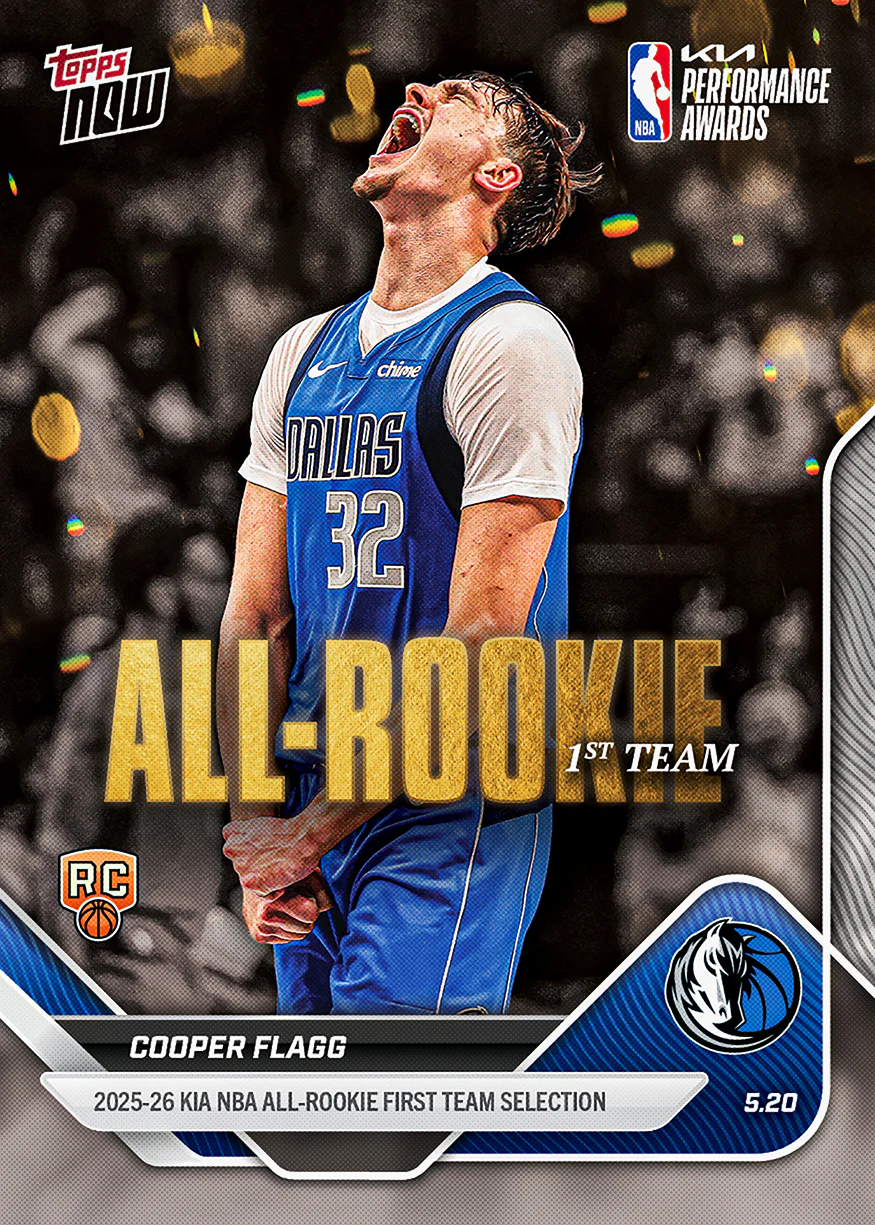 Cooper Flagg - 2025-26 NBA Topps NOW® - Card AR01 - PR: 40388