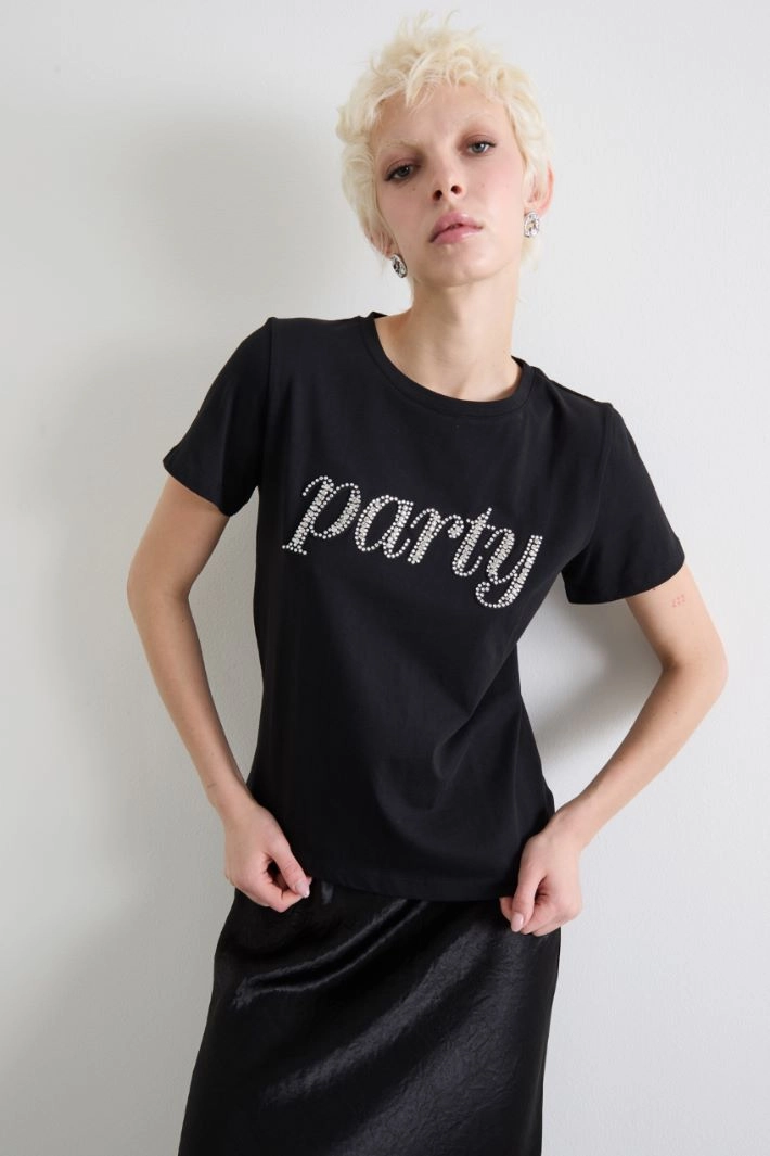 Crystal T-shirt - BLACK
