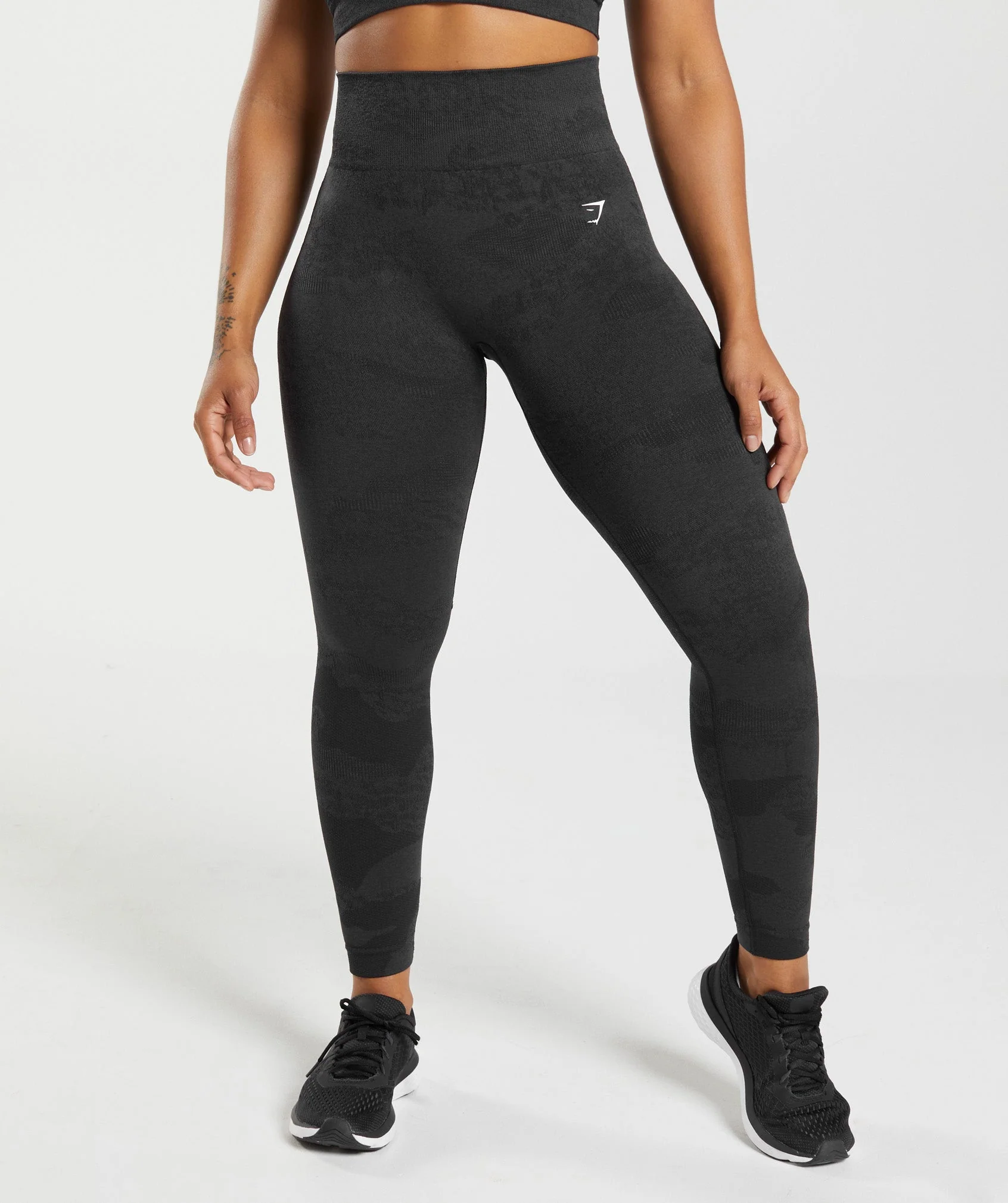 Adapt Camo Seamless Leggings Black/Onyx Grey