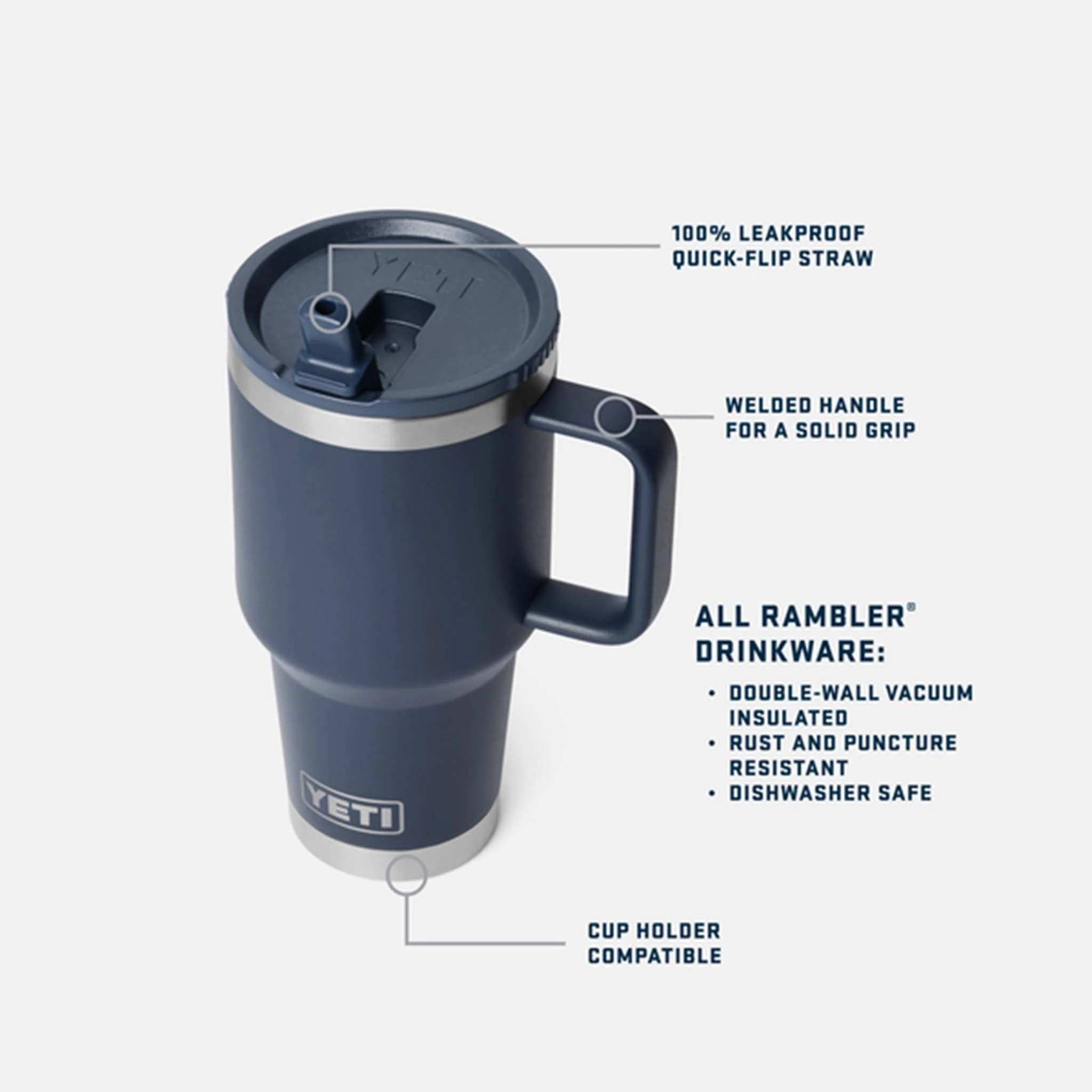 YETI Tropical Pink 30oz Travel Straw Mug