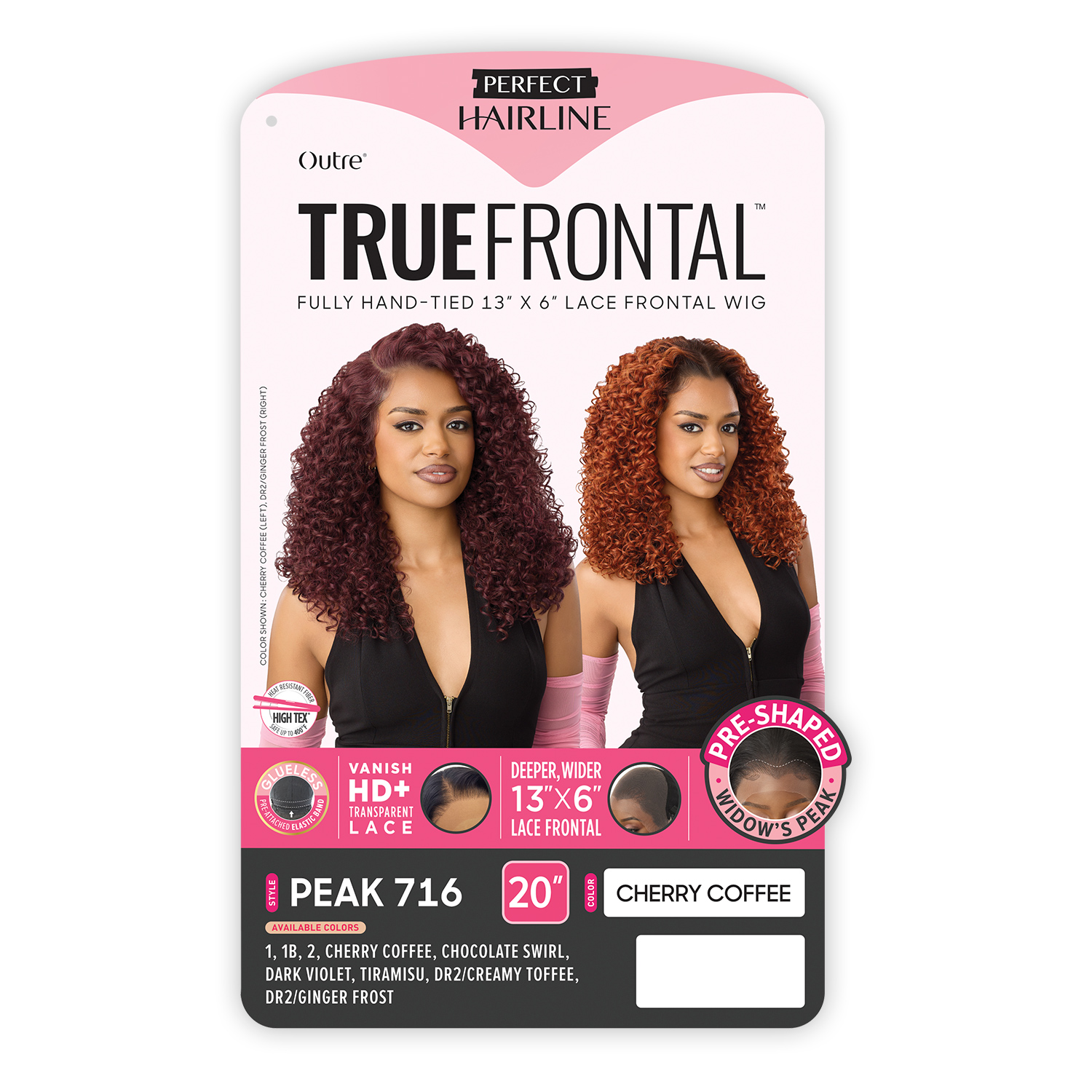 Outre HD Lace Frontal Wig Perfect Hairline Glueless Fully Hand-Tied 13X6 True Frontal Peak 716