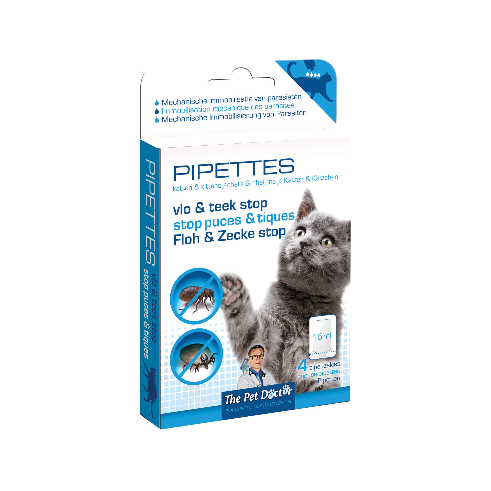 TPD Flea & Tick Stop Cat - 4 pipettes
