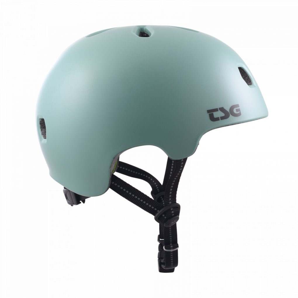 TSG Meta Solid Color Helmet - satin oil blue