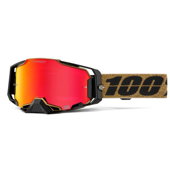 100% ARMEGA HiPER Glory cross mask - Mirror Red 2025 - Black / YellowRef: CE1312 / 50003-00012