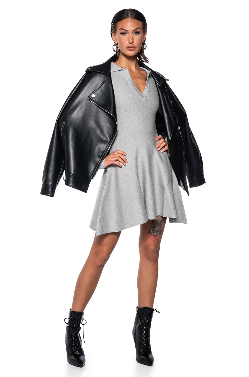 Prim And Proper Knit Mini Dress