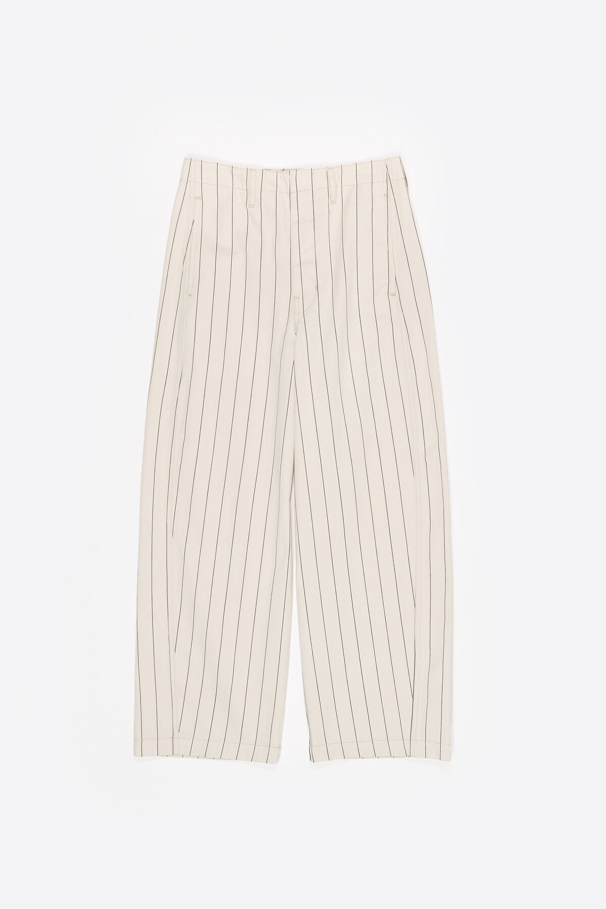 BARREL - Off-white striped jeans