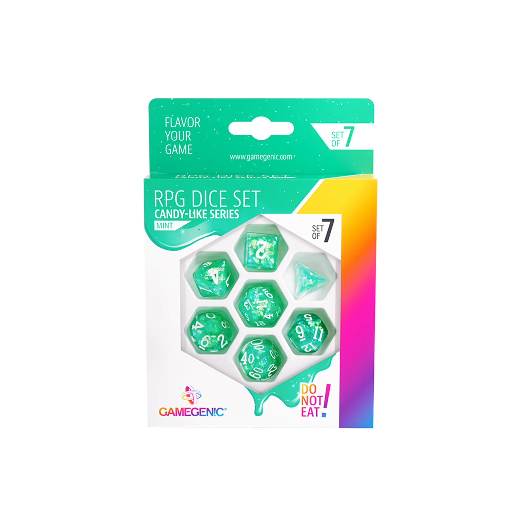 Candy-like Series - Mint - RPG Dice Set (7pcs)