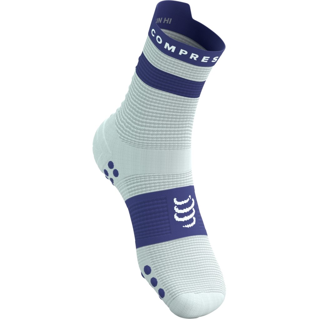 Compressport Pro Racing Compression Socks v4.0 Run High - star white/orient blue