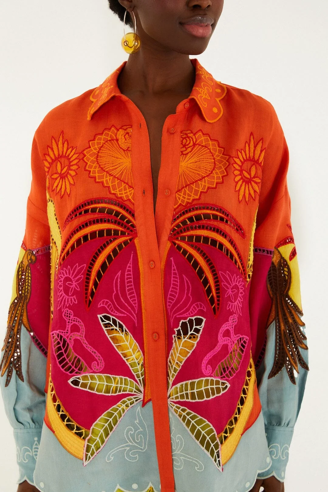 Multicolor Usiacuri Embroidered Richelieu Shirt
